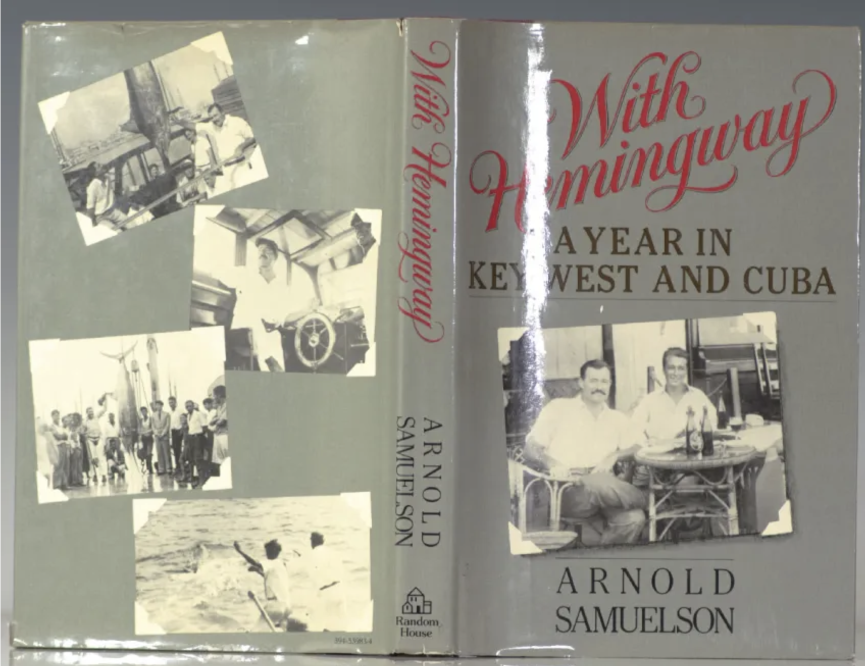 Book "With Hemingway" by Arnold Samuelson sadly NOT laying on my couch.